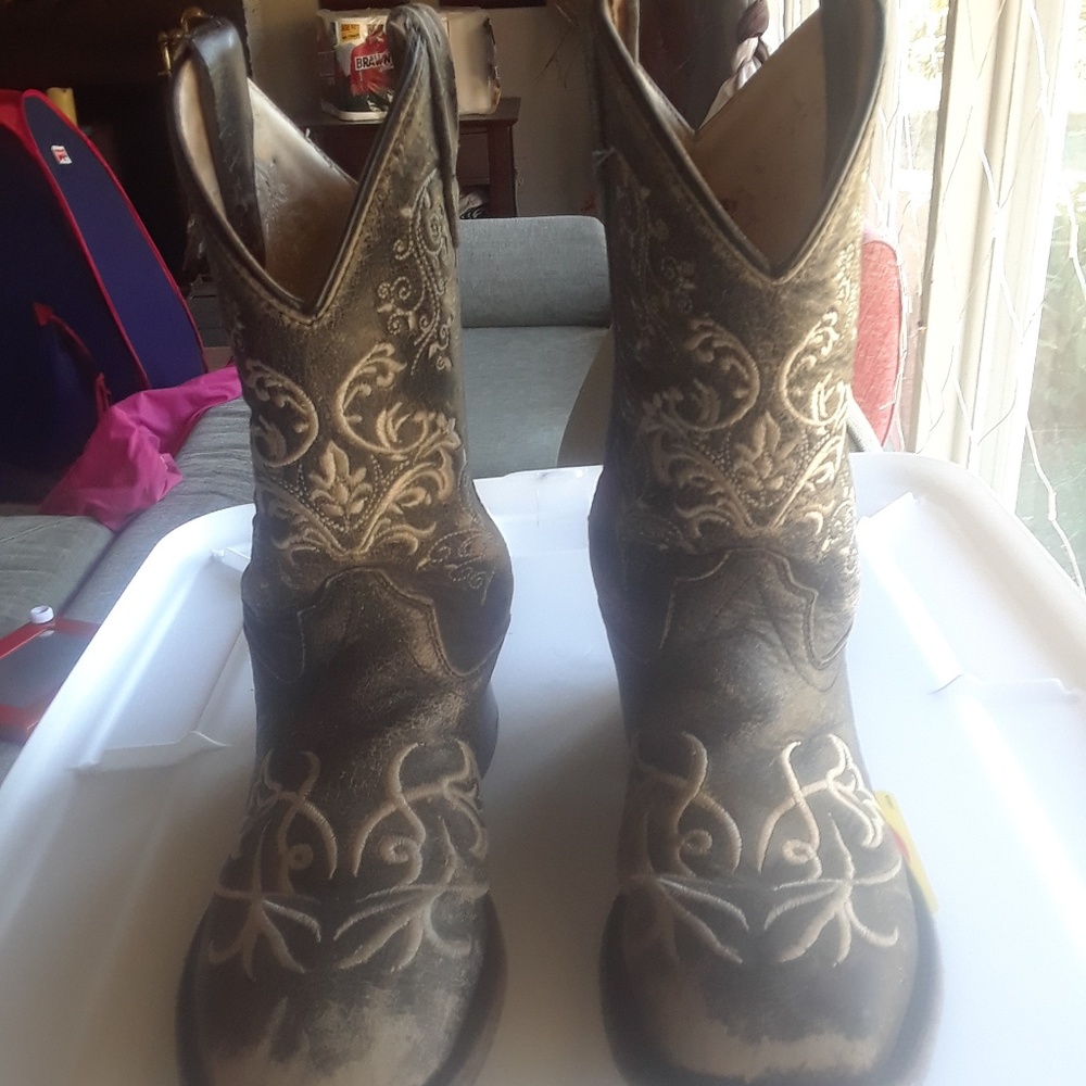 Girls youth cowboy boots